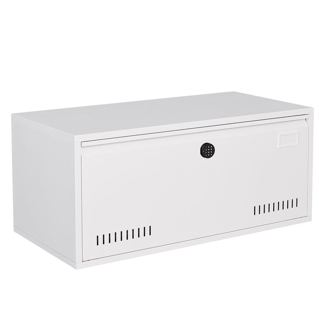 Electronic Digital Lateral File Cabinet, Large Drawer Metal Filing Cabinet with Hanging Rod for letter, A4, documents and so on, for Home Office using, Assembly Required