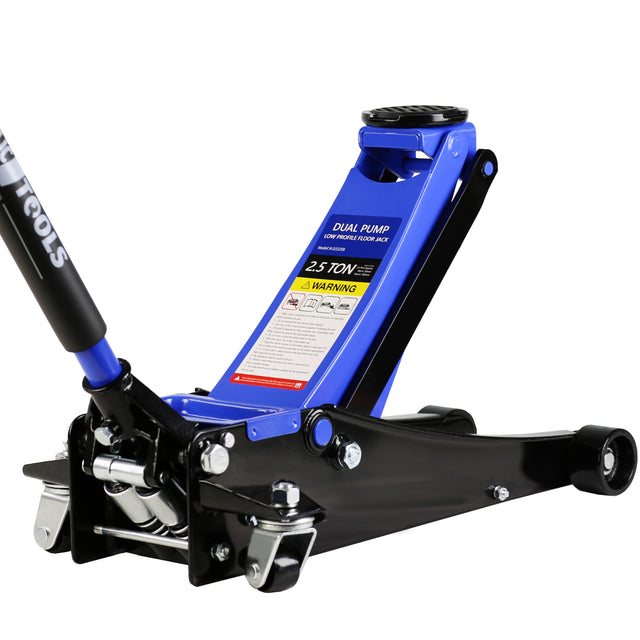 2.5 Ton Low Profile Floor Jack,Steel Racing Floor Jack with Dual PistonsQuick Lift Pump,Hydraulic floor jack
