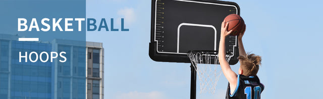 Portable Basketball Hoop & Goal with Vertical Jump Measurement, Outdoor Basketball System with 6.6-10ft Height Adjustment for Youth, Adults