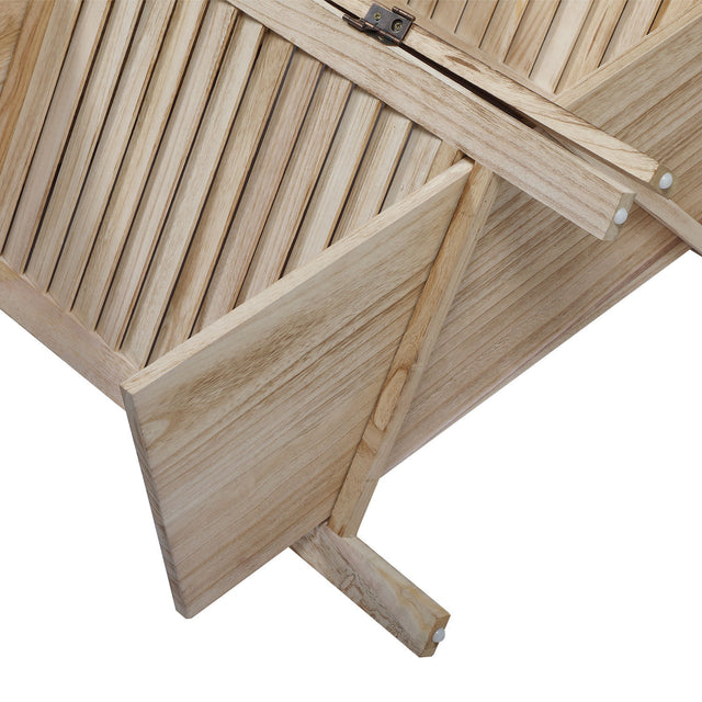 Sycamore wood 4 Panel Screen Folding Louvered Room Divider with shelving board- light burn