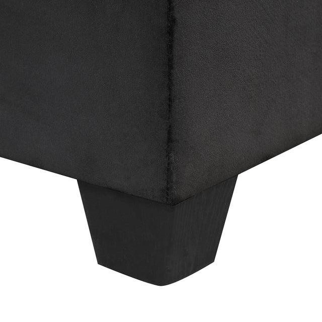 104.5" Reversible Sectional Sofa Space Saving with Storage Ottoman Rivet Ornament L-shape Couch for Small or Large Space Dorm Apartment,Black(旧SG000406AAA)