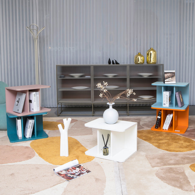 Multi-Functional Storage Cube, Highly Collocable End Table/Side Table/Night Stand/Bedside Table/Bookshelf and Stackable Organizer Display Shelf for Any Space, Carb Certified Non-Toxic(white)