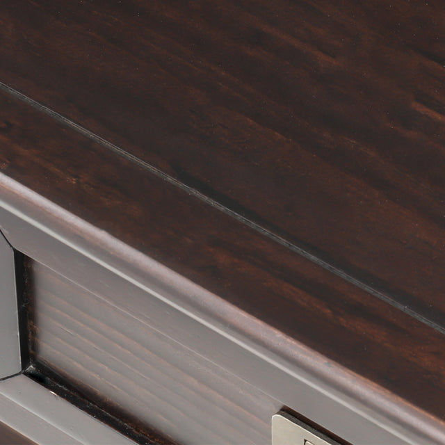 TREXM  Console Table with 2 Drawers and Bottom Shelf, Entryway Accent Sofa Table (Espresso)