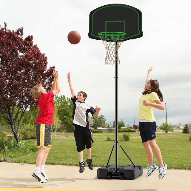 BASKETBALL SETS WITH WHEELS,BOARD,FIELD ROPE,INCLUDING TWO BASKETBALL SETS,BACKBOARD SYSTEM STAND HEIGHT ADJUSTABLE 60INCH-78INCH