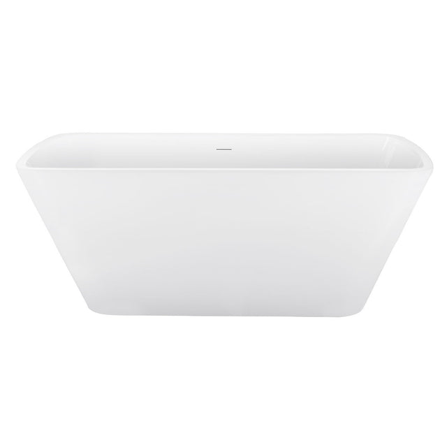 67" 100% Acrylic Freestanding Bathtub,Contemporary Soaking Tub,white Bathtub