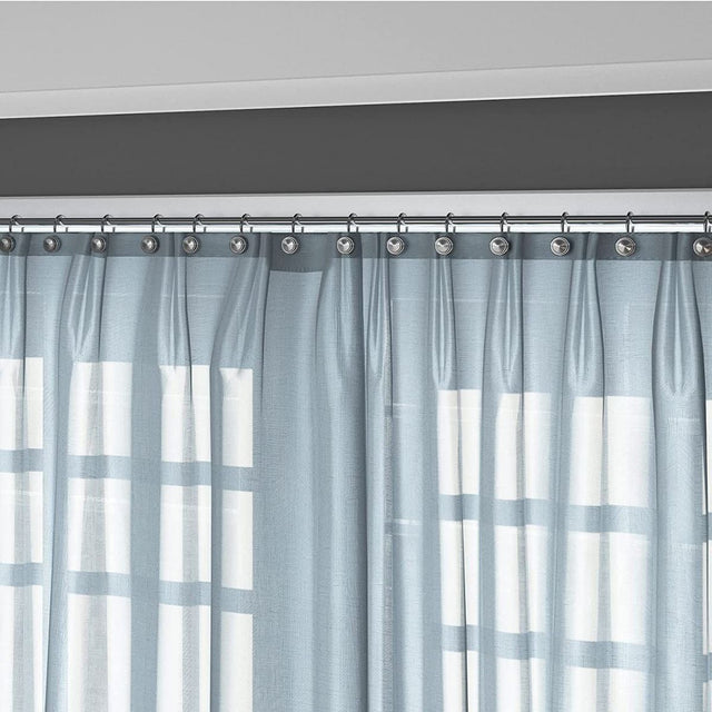 Silver Shower Curtain Hook, Zinc Alloy Hook, Round, Set of 12