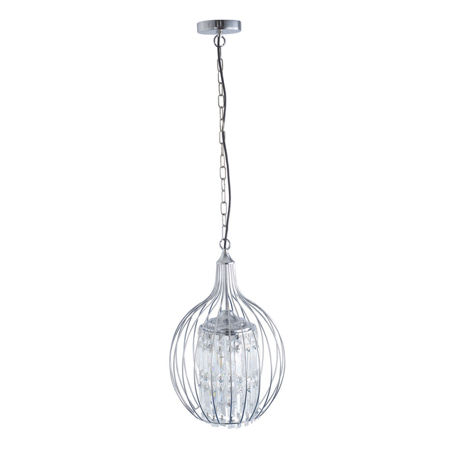 Modern American spherical crystal chandelier -3 bulbs -E12 lamp holder
