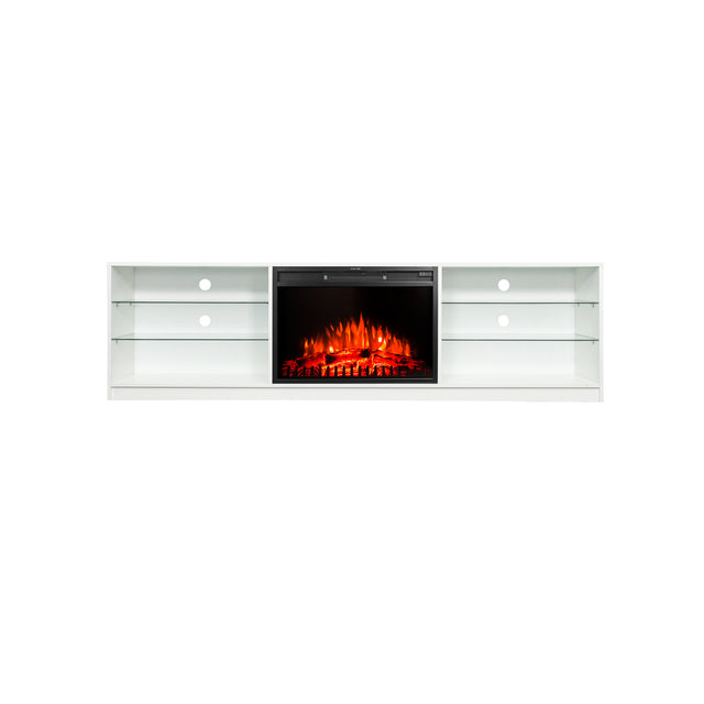 Electric Fireplace TV Console,White