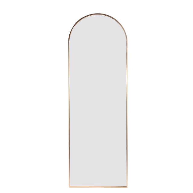 Gold 65 x 22 In Arch Stand full-length mirror