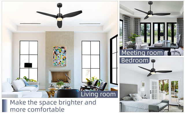 Blade LED Standard Ceiling Fan with Remote Control