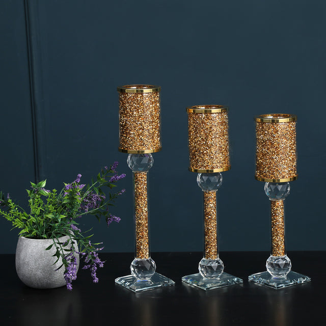 Ambrose Exquisite 3 Piece Candle Holder Set
