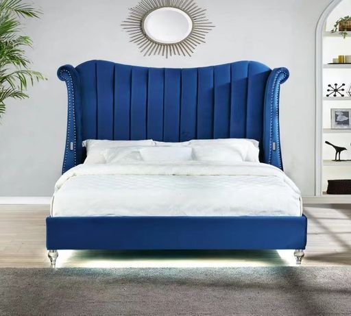 Tulip Queen Bed in Blue