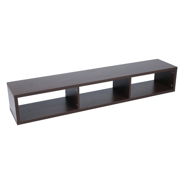 Shallow Floating TV Console, 60", Walnut
