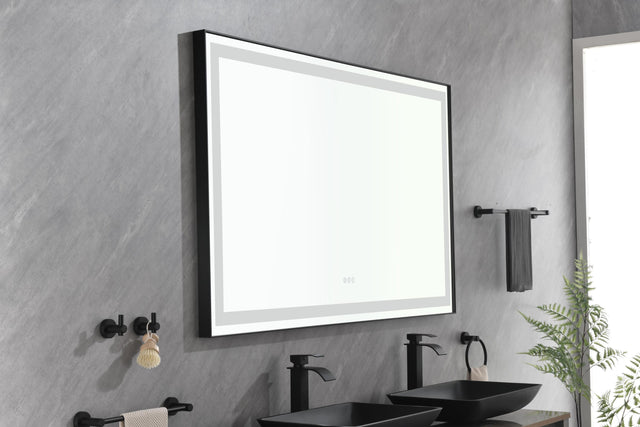 84*48Super Bright Led Bathroom Mirror with Lights, Metal Frame Mirror Wall Mounted Lighted Vanity Mirrors for Wall,
Anti Fog Dimmable Led Mirror for Makeup, Horizontal/Verti