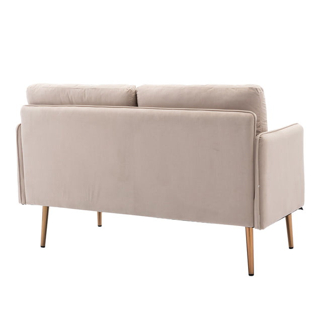 COOLMORE  Velvet  Sofa , Accent sofa .loveseat sofa with Stainless feet