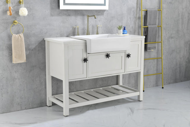 24"L x 19" W Farmhouse/Apron Front White Kitchen Sink