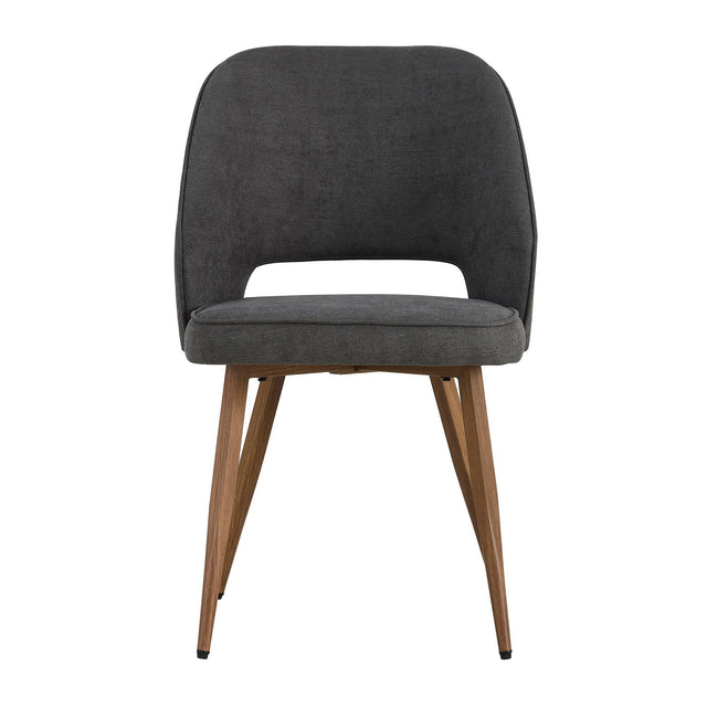 Modern Dining Chairs, Velvet Accent Chair, Living Room Leisure Chairs, Upholstered Side Chair with Metal Legs for Dining Room Kitchen Vanity Patio Club Guest (Set of 2) ( Dark Grey Office Chair)