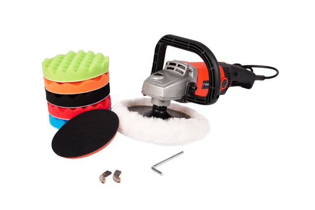 Buffer polisher ,Rotary Polisher Sander, Car Polishing Machine 10-Amp Electric 7” Pad with Accessory Kit 6 Variable Speeds to Buff, Polish, Smooth and Finish –Ideal for Cars, Boats