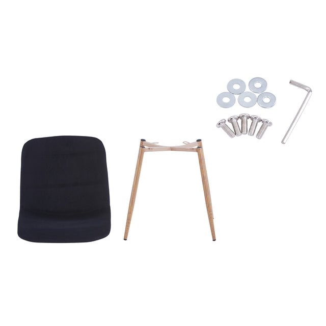 Dining Chair 4PCS(BLACK),Modern style,New technology,Suitable for restaurants, cafes, taverns, offices, living rooms, reception rooms.Simple structure, easy installation.