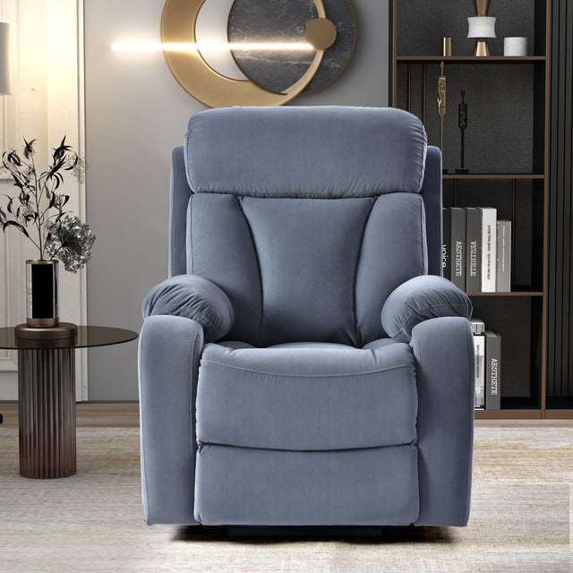 Lift Chair Recliner for Elderly Power Remote Control Recliner Sofa Relax Soft Chair Anti-skid Australia Cashmere Fabric Furniture Living Room Light Gray