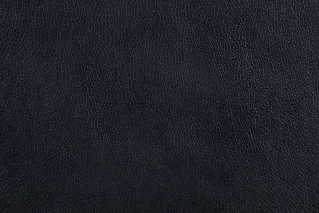 Black Bonded Leather Extra large Ottoman Metal Legs 1pc Ottoman