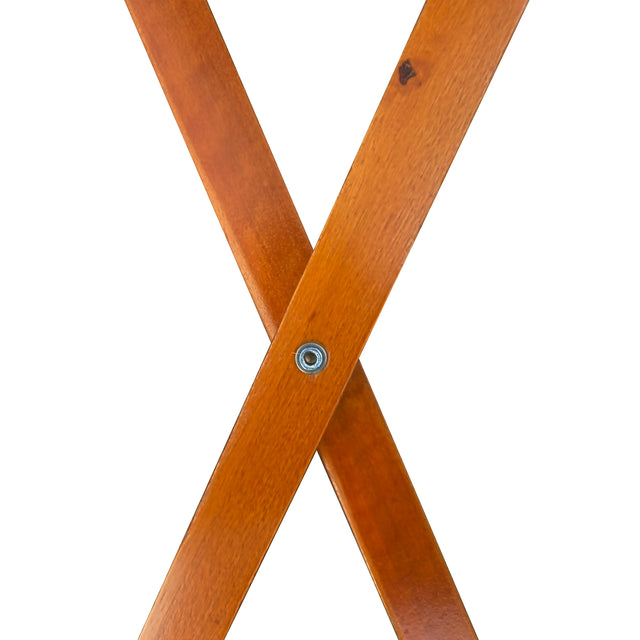 Folding Trays with Storage Rack,Snack Table - Set of 4,honey