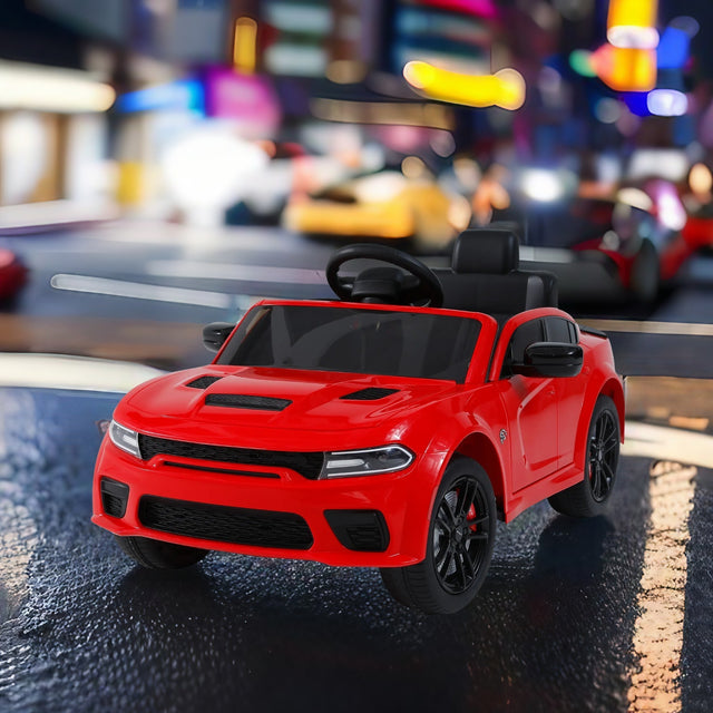 Licensed Dodge Charger,12v Kids ride on car W/Parents Remote Control ,electric cart for kids,Three speed adjustable,Power display, slow start、USB,MP3 ,Bluetooth,LED light、Four wheel suspension