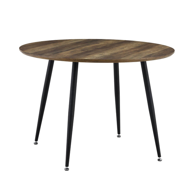 Diameter 44.8 inch MDF Modern simplicity roundI Imitation wood grain dining table.Applicable 6-8 persons to dining room and meeting room.