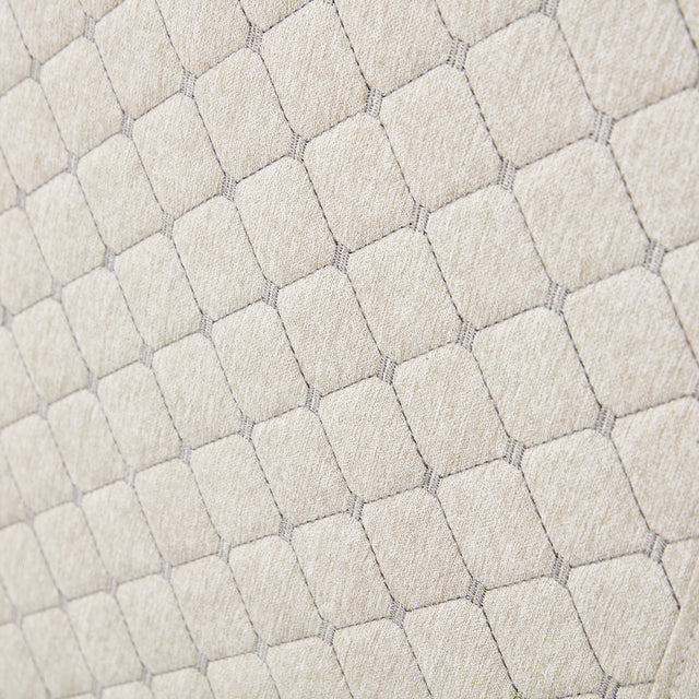 Full Size Platform Bed Frame with Fabric Upholstered Headboard and Wooden Slats Support, Fully Upholstered Mattress Foundation/No Box Spring Needed/Easy Assembly, Beige