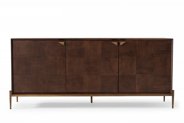 Modrest Shane Modern Acacia & Brass Buffet