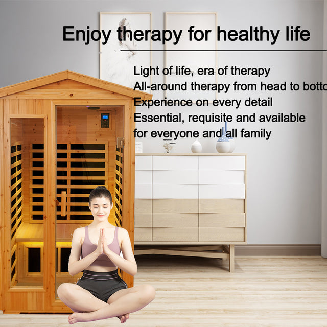 Outdoor far infrared sauna room (Two person )