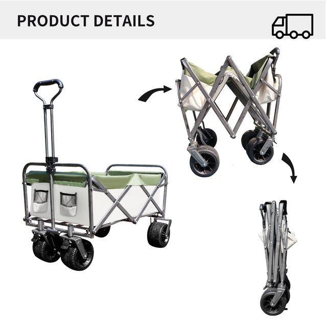 Outdoor Garden Park Utility kids wagon portable beach trolley cart camping foldable folding wagon