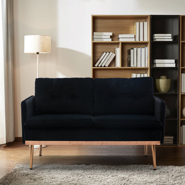 COOLMORE  Velvet  Sofa , Accent sofa .loveseat sofa with Stainless feet