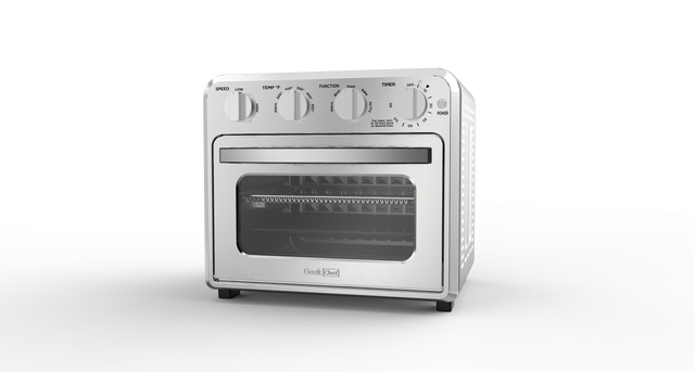 Geek Chef Air Fryer Toaster Oven Combo, 4 Slice Toaster Convection Air Fryer Oven Warm, Broil, Toast, Bake, Air Fry, Oil-Free, Accessories Included, Stainless Steel, Silver(16QT Air Fryer Oven) Ban on