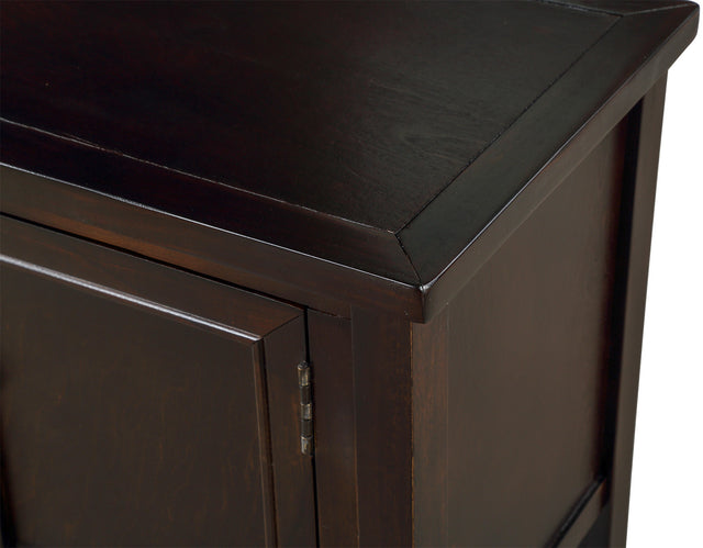 TREXM Cambridge Series Buffet Sideboard Console Table with Bottom Shelf (Espresso)