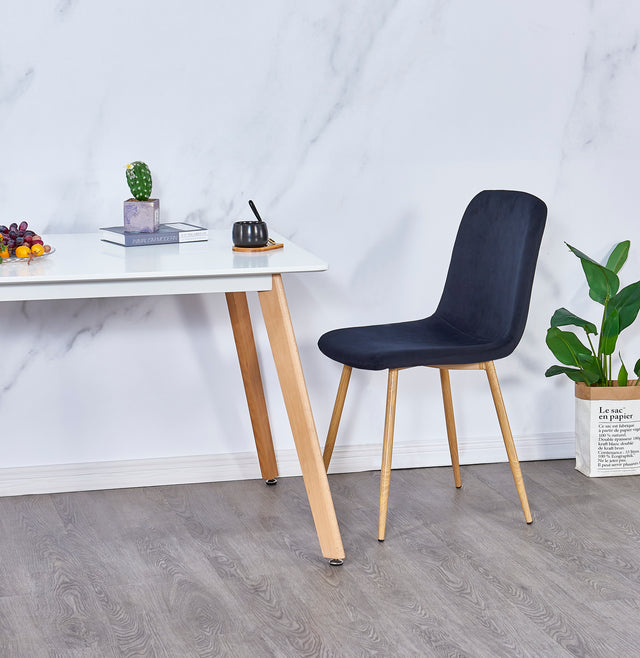 Dining Chair 4PCS(BLACK),Modern style,New technology,Suitable for restaurants, cafes, taverns, offices, living rooms, reception rooms.Simple structure, easy installation.