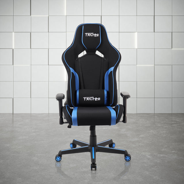 Techni Sport TSF-71 Fabric Office-PC Gaming Chair, Blue