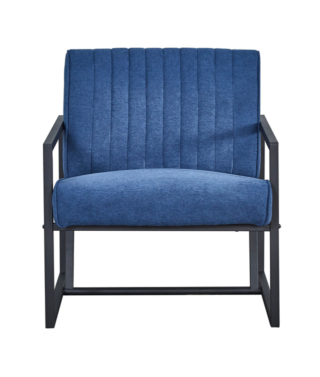 Modern design high quality fabric(BLUE) + steel armchair,for Kitchen, Dining, Bedroom, Living Room