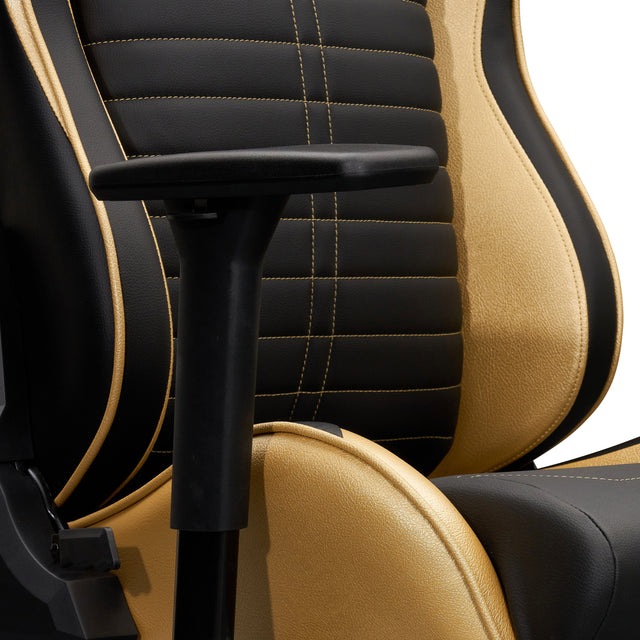 Techni Sport Ergonomic Racing Style Gaming Chair - Golden