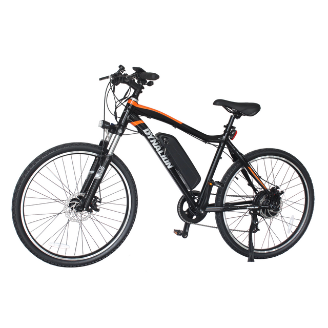 26\'\' Mountain Electric Bike for Adults Aluminum Alloy Frame 350W Motor 48V 12.8AH Removable Battery Shimano 7 Speed Suspension Fork for Various Road Conditions