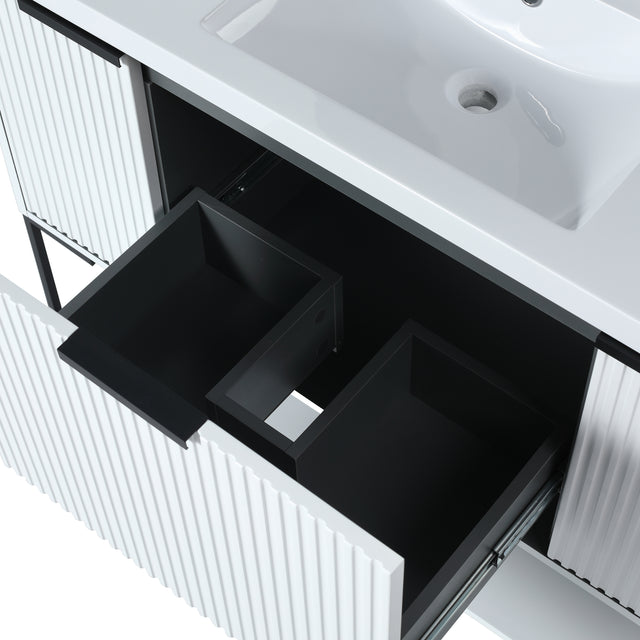 48 Inch Freestanding Bathroom Vanity With Resin Basin,48x18-BVA01148WH