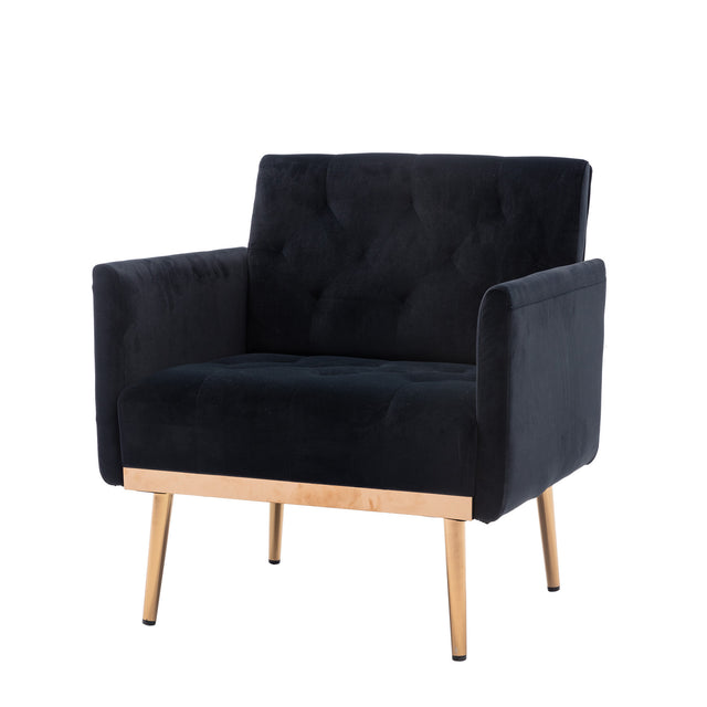 COOLMORE Accent Chair ,leisure single sofa with Rose Golden feet