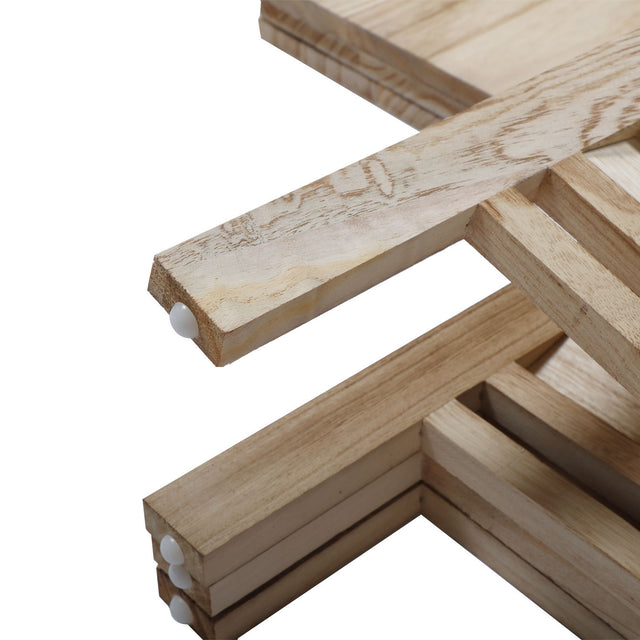 Sycamore wood 4 Panel Screen Folding Louvered Room Divider with shelving board- light burn