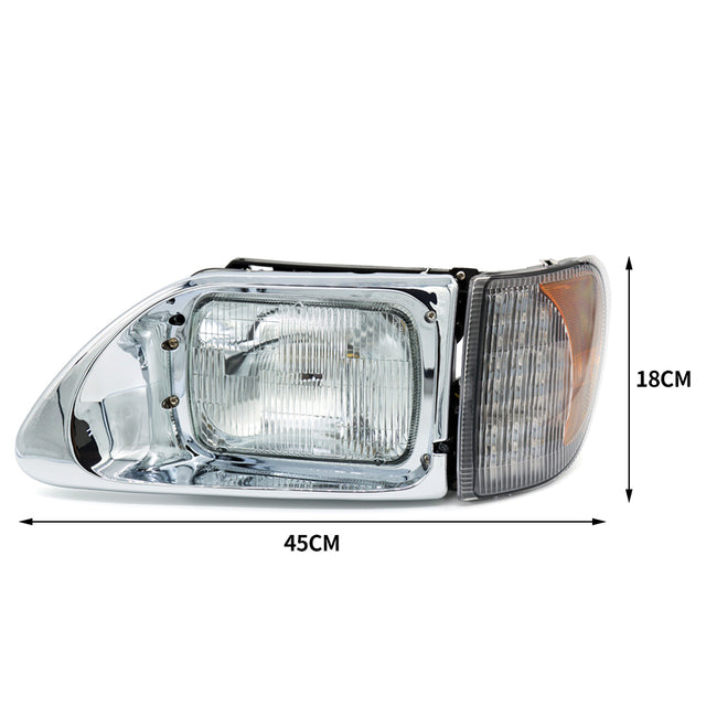 LEAVAN Headlights with Corner Lamp for International 9200 9400 5900 LH