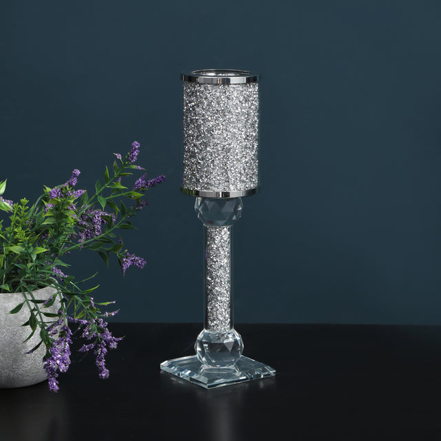 Ambrose Exquisite Large Candle Holder (2.75" L X 2.75" W X 12.25" H)