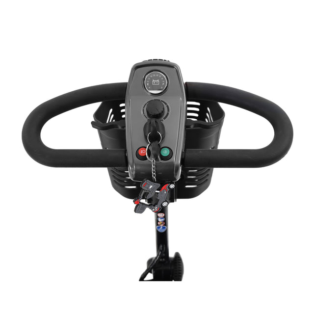 W42936058 MAX SPORT GREY 4 Wheels Outdoor Compact Mobility Scooter with 2pcs*12AH Lead acid Battery