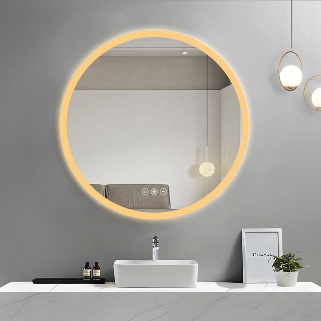 26 inch Acrylic LED Round mirror make up mirror,bathroom,bedroom