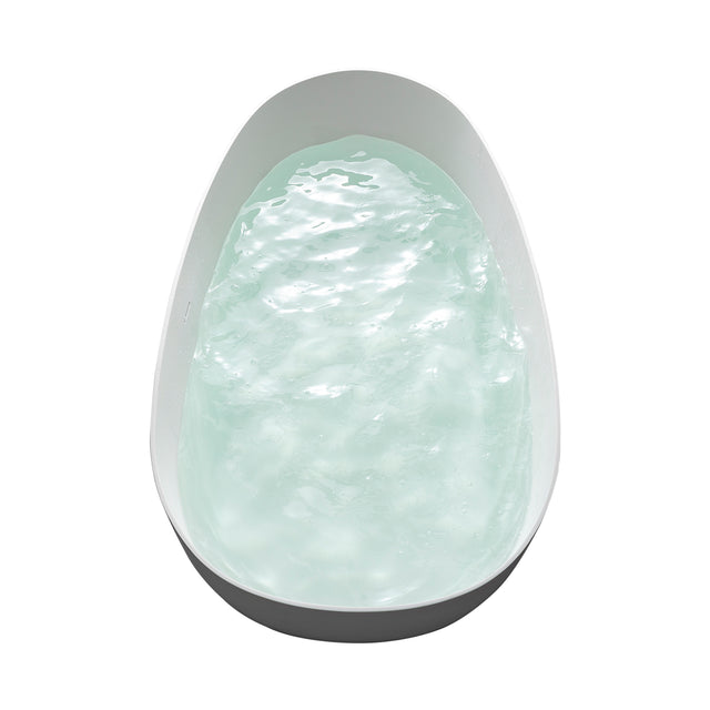 1500mm small size solid surface stone Bathroom freestand bathtub