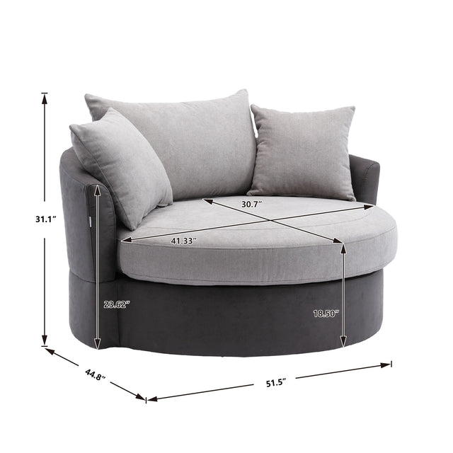 Modern Akili swivel accent chair barrel chair for hotel living room / Modern leisure chair(notice : contact us for more detail )