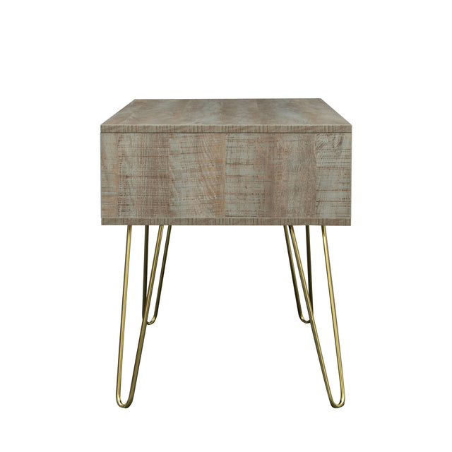 Modern Design TV stand stable Metal Legs with 2 open shelves to put TV, DVD, router, books, and small ornaments,Grey